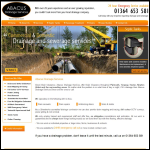 Screen shot of the Abacus Drainage Ltd website.