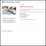 Screen shot of the Nodus Solutions Ltd website.
