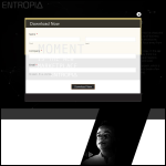 Screen shot of the Entropia Ltd website.