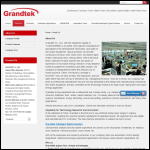 Screen shot of the Grandtek Co. Ltd website.