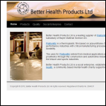 Screen shot of the Better Health Ltd website.