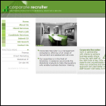 Screen shot of the Corporate Recruiter Ltd website.