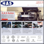 Screen shot of the S & H Autos Ltd website.