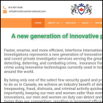 Screen shot of the Interforce Security Ltd website.