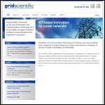 Screen shot of the Grid Scientific Ltd website.