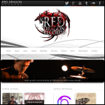 Screen shot of the Red Dragon Records Ltd website.