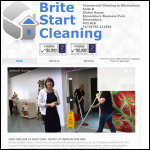 Screen shot of the Brite Start Cleaning Ltd website.