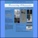 Screen shot of the Security Elements Ltd website.