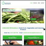Screen shot of the Cheshire Wholesale Fruit & Veg Ltd website.