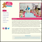 Screen shot of the Go-bake Ltd website.