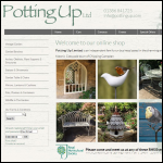 Screen shot of the Potting Up Ltd website.