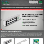 Screen shot of the Gecko Worldwide Ltd website.