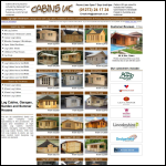 Screen shot of the Cabins Uk (Commercial) Ltd website.