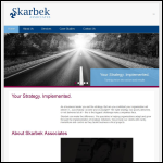 Screen shot of the Skarbek Associates Ltd website.