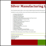Screen shot of the Silver Manufacturing Ltd website.