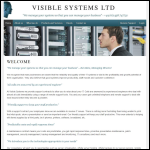 Screen shot of the Visible Solutions Consultancy Ltd website.