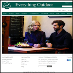 Screen shot of the Everything Outdoor Ltd website.