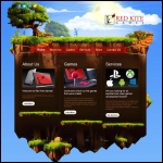 Screen shot of the Red Kite Games Ltd website.