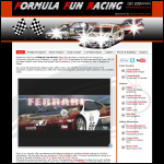 Screen shot of the Formula Fun Parties Ltd website.