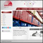 Screen shot of the Andac Ltd website.