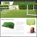 Screen shot of the Choice Floors Artificial Grass website.