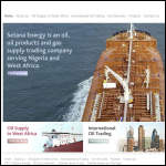 Screen shot of the Setana Oil Ltd website.