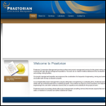 Screen shot of the Praetorian Projects Ltd website.