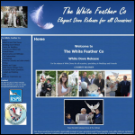 Screen shot of the The White Feather Co Dove Release Ltd website.