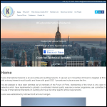 Screen shot of the Kudos International Network Ltd website.