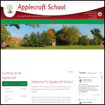 Screen shot of the Applecroft School website.