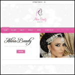 Screen shot of the Alina Beauty Ltd website.