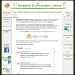 Screen shot of the Kingston Environment Centre website.