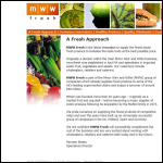 Screen shot of the Market Fresh Caterers Ltd website.