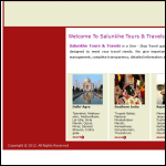 Screen shot of the Sal Travels Ltd website.