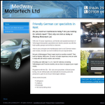Screen shot of the Medway Motortech Ltd website.