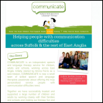 Screen shot of the Communicate - Children's Therapy Services Ltd website.