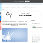 Screen shot of the Inspired Telemarketing Ltd website.