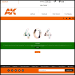 Screen shot of the Ak Brand Ltd website.