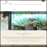 Screen shot of the Hotel Van Dyk Ltd website.