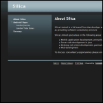 Screen shot of the Salicia Ltd website.