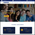 Screen shot of the Tandem Projects Ltd website.