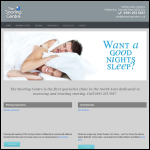 Screen shot of the The Snoring Centre Ltd website.