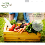 Screen shot of the Happy Organic Ltd website.