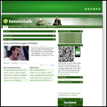 Screen shot of the Tennis Serve Ltd website.