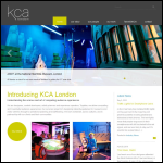 Screen shot of the KCA London website.