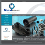 Screen shot of the Metal Ascent Ltd website.