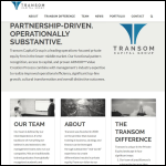 Screen shot of the Transom Security Ltd website.