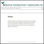 Screen shot of the Aequitas Consultancy Associates Ltd website.