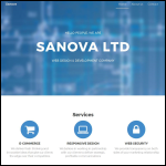 Screen shot of the Zanova Ltd website.