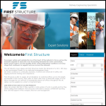 Screen shot of the First Structure Ltd website.